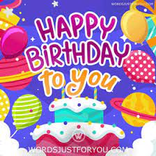 Happy Birthday Gif for Children - 6458 | Words Just for You! - Best Animated Gifs and Greetings for Family and Friends